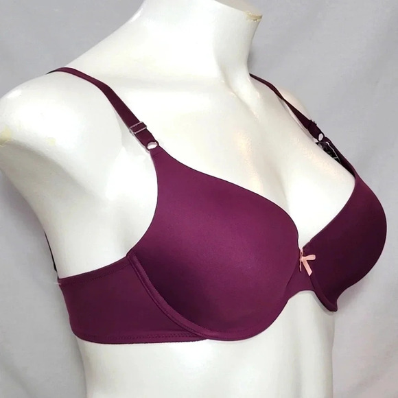 36DD Maidenform 5701 Self Expressions T-Shirt UW Bra Burgundy NWT - Picture 2 of 4